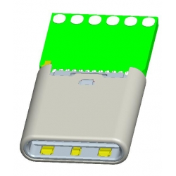 USB TYPE C PLUG 24Pin ASSY Audio Board with IC (Ultra-thin)